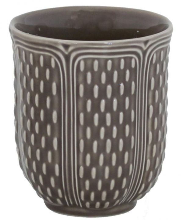 Чашка чайная без ручки  TAUPE PONT AUX CHOUX GOBELETS A THE, 270 мл, - В 9,5 см, GIEN