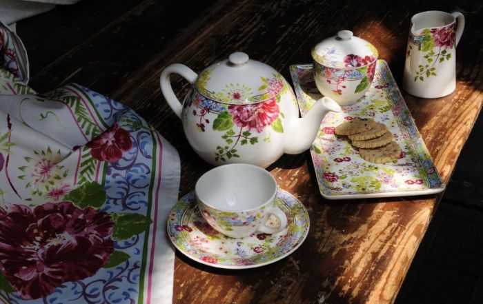 Тарелка для канапе набор 4 ШТ.., MILLEFLEURS, Д 16,5 см GIEN