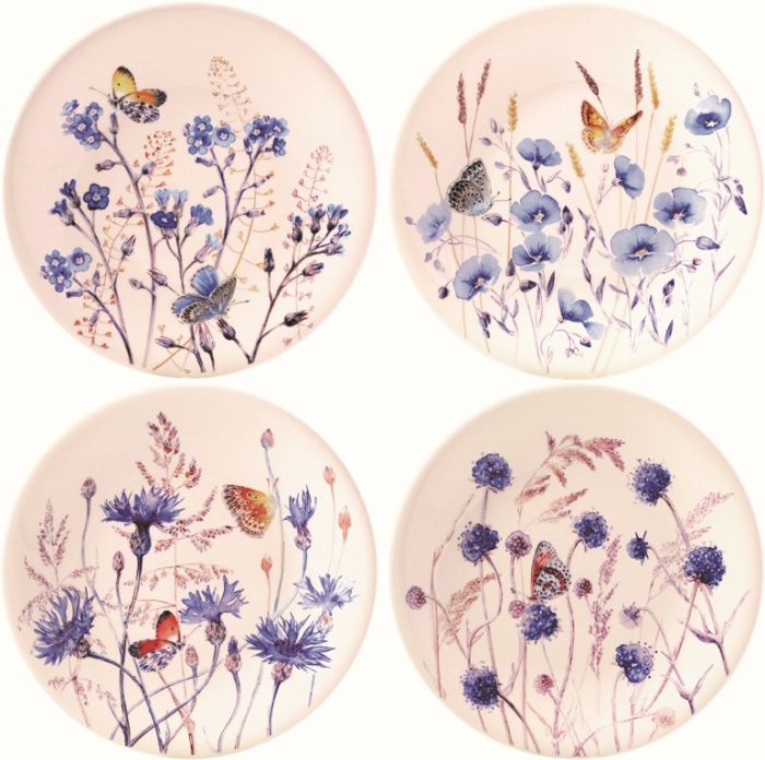 Тарелка десертная набор 4 ШТ.., AZUR, Д 22 см,, GIEN