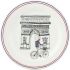 Тарелка для канапе Триумфальная Арка  Д  16,5 см.,,, Ca C Est Paris, GIEN