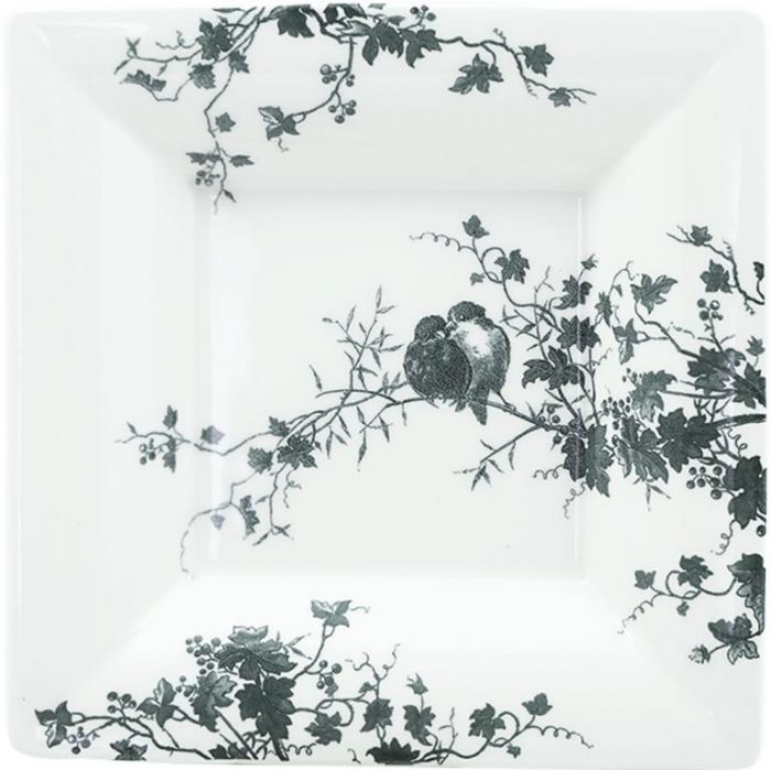 Блюдо квадратное LES OISEAUX, 22 X 22 cm GIEN