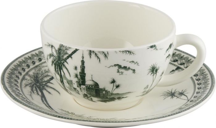 Чайная пара Восточный пейзаж LES DEPAREILLEES VERT, 180 МЛ, GIEN