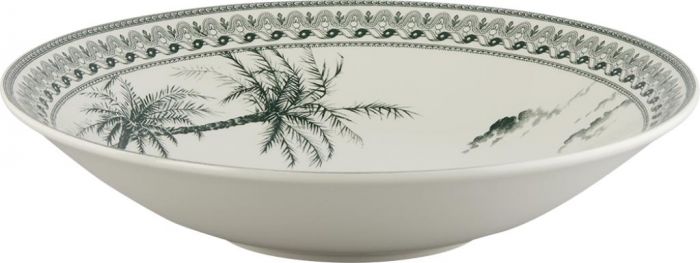 Тарелка суп / паста Восточный пейзаж LES DEPAREILLEES VERT, Д 27,4 см,, В6 СМ GIEN