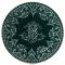 Тарелка  для сладостей Монограмма  LES DEPAREILLEES VERT, Д  12,8 см,, GIEN