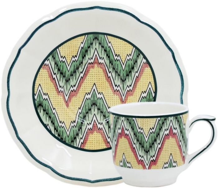 Чашка кофейная набор 2 ШТ.., DOMINOTE, ? 14 cm - 8,5 cl GIEN