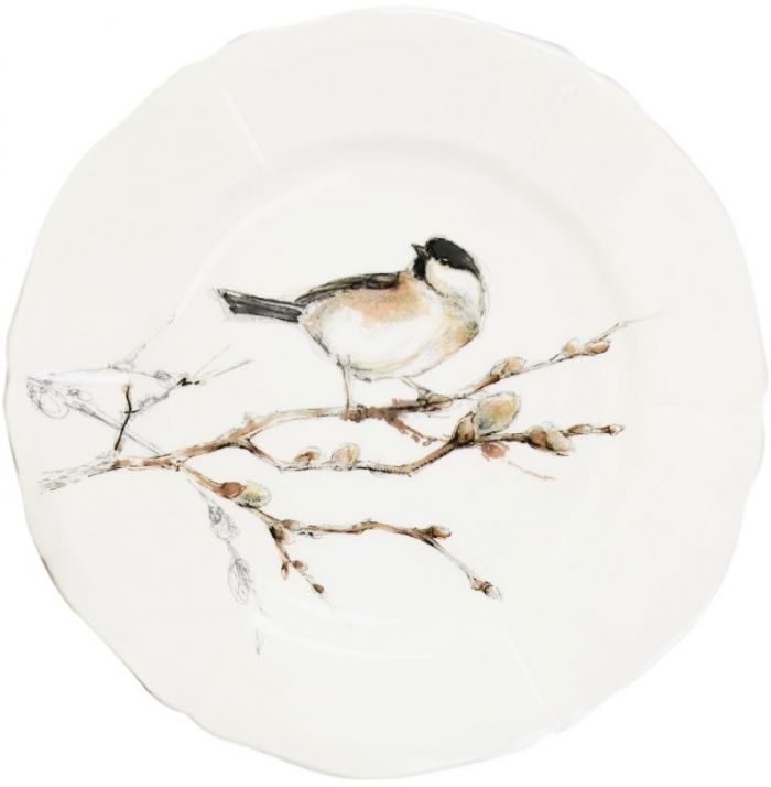 Тарелка для закусок BARNACLE TIT, LES OISEAUX DE LA FORET, 16,3 cm GIEN