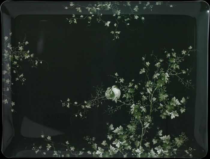 Поднос , акрил,  LES OISEAUX, 37 X 28,3 cm GIEN