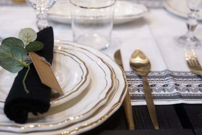 Тарелка обеденая Д26 см., FILET OR Кайма золотая, GIEN, 1837CAEX22