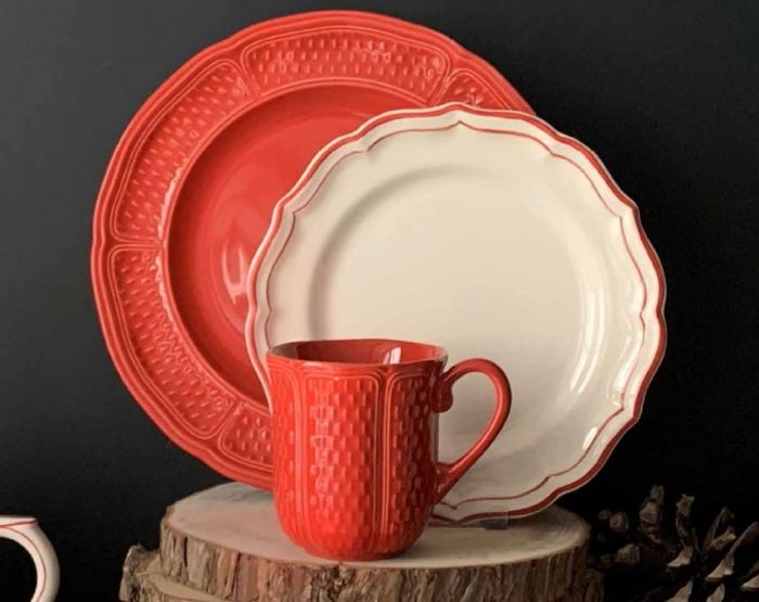 Тарелка для канапе PONT AUX CHOUX RUBIS красный, Д18,3 см., GIEN, 1166ALUN34