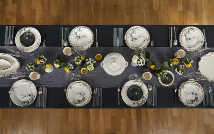 Тарелка обеденная набор 4 ШТ.., LES OISEAUX, Д 27,4 cm GIEN